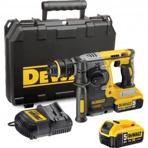 DEWALT DCH274 18v XR Cordless SDS Plus Hammer Drill 2 x 5ah Li-ion Charger Case