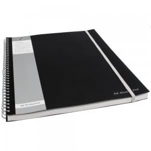 Pukka Pad A4 Meeting Pad 160 Page Silver/Black PK3