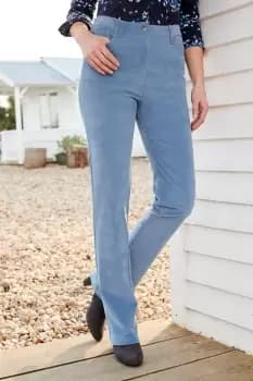 Ella Stretch Cord Straight Leg Jeans