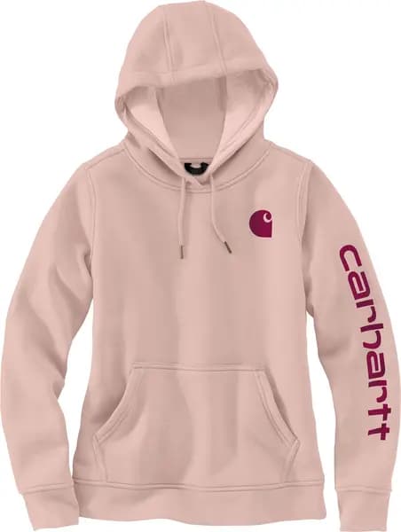 Carhartt Clarksburg Logo Ladies Hoodie, pink, Size S for Women