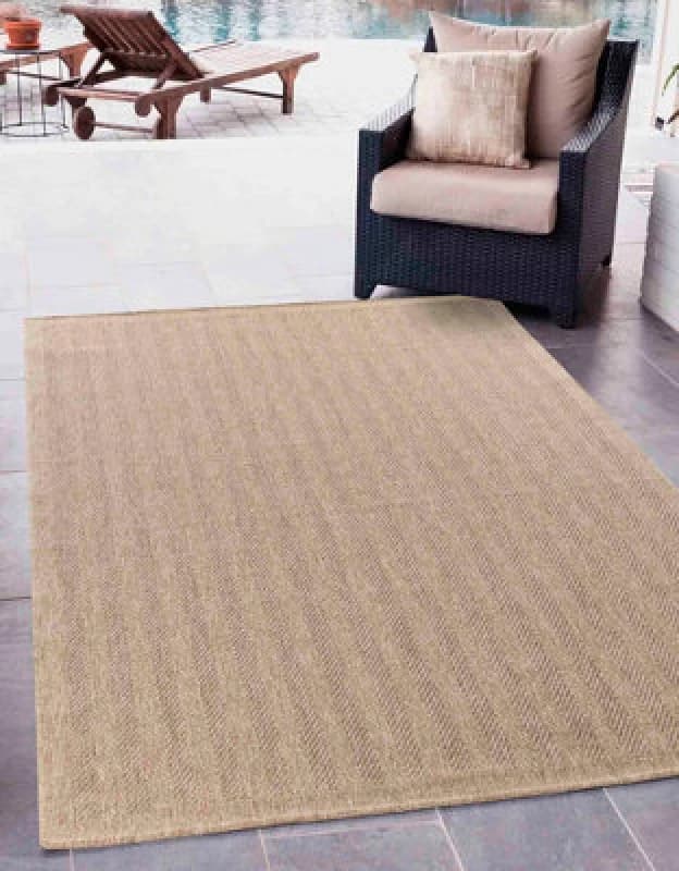 Modern Herringbone Design Outdoor-Indoor Rugs Jute 120X170 Cm