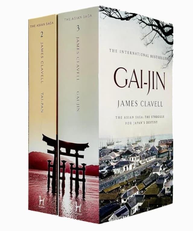James Clavell Asian Saga 2 Book Set Tai-Pan And Gai-Jin Classic Historical Adventure James Clavell Books