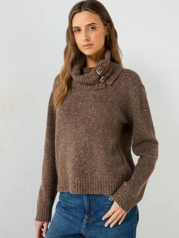 Lauren Ralph Lauren Turtleneck Jumper taupe Women L