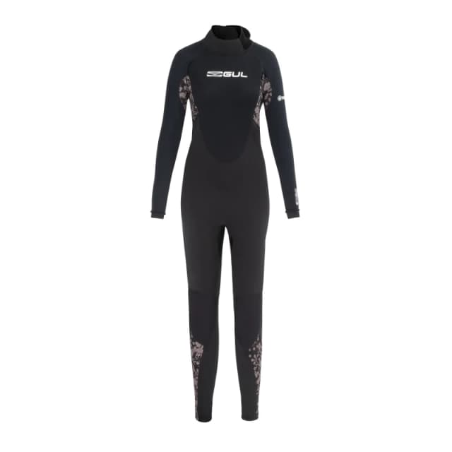 Gul Contour Full Length 3.2mm Wetsuit Ladies Black/Print female 6 (2XS)