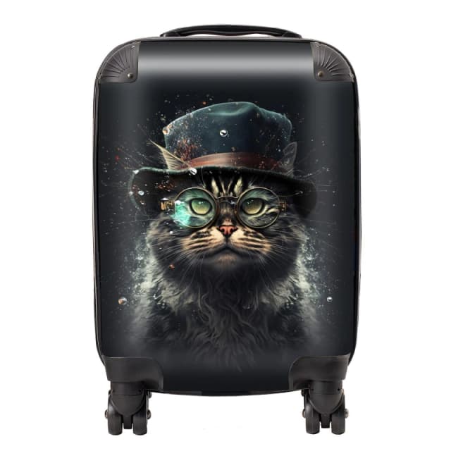Warren Reed Designer Norwegian Forest Cat Splashart Suitcase - Large