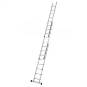 Zarges 44851 Everest 3DE 3-Part Extension Ladder D-Rungs 3 x 8