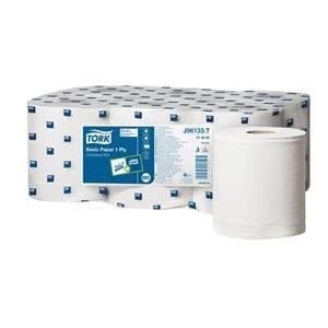 Original Tork Centrefeed H Towel Rolls 194mm x 300m Single Ply White Pack of 6 Rolls