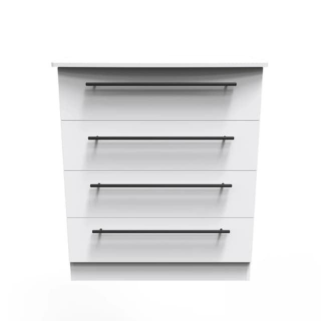 Howard 4 Drawer Chest In White Ash (Ready Assembled)