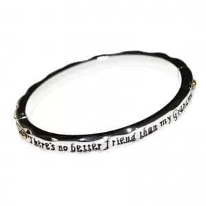 Equilibrium 2 Tone Hinged Grandma Friend Bangle