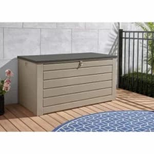 Extra Large Lockable Garden Storage Box, Brown