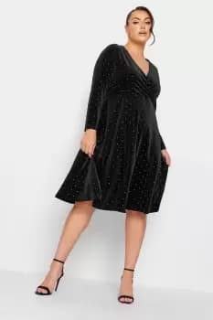 Stud Wrap Dress