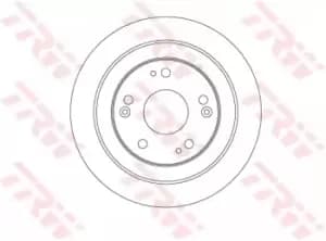 TRW Brake disc HONDA DF6526 42510TV0E00,42510TV0E01 Brake rotor,Brake discs,Brake rotors