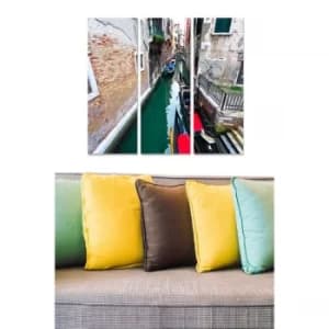 MDF97912158 Multicolor Decorative MDF Painting (3 Pieces)