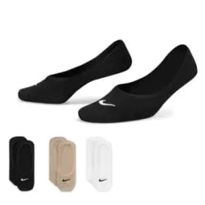 Nike 3 Pack Invisible Socks Ladies - Multi