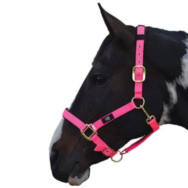 Hy Deluxe Padded Head Collar Hot Pink (Xs)