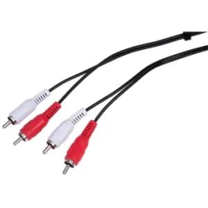 AV:Link 112.052UK 2 X RCA Plugs To 2 X RCA Plugs Lead 5.0m