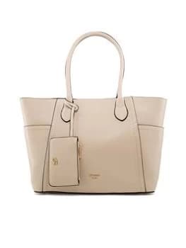 Dune London Dellenia Large Stitch Detail Shopper - Ecru
