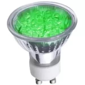 Deltech 1.2W LED GU10 PAR16 Green - DL-9021G