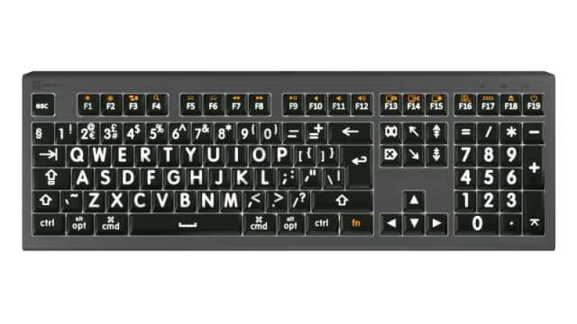 Logickeyboard LKB-LPWB-A2M-UK keyboard Home USB QWERTY English Grey