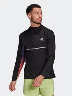 adidas Own The Run Colorblock Jacket, Black Size XL Men
