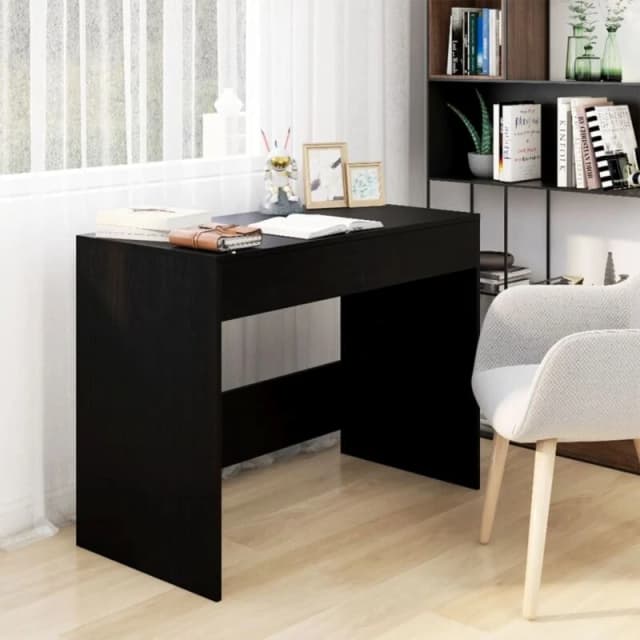 VIDAXL Desk Black 101x50x76.5cm Engineered Wood Vidaxl 8720286834756
