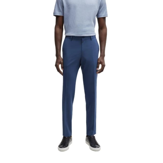 Boss Mens Straight Leg Trousers Navy male 30
