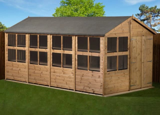 Empire Sheds Empire Apex Potting Shed 8X16 Double Door