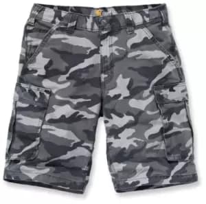 Carhartt Rugged Cargo Camo Shorts, grey, Size 30, grey, Size 30