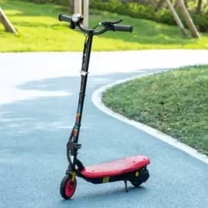 Homcom Folding Electric Scooter E Scooter With LED Headlight For Ages 7-14, Red