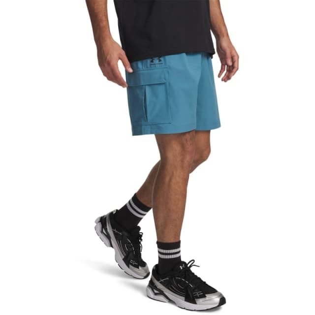 Under Armour Mens Vibe Woven Cargo Shorts Blue/Black male M