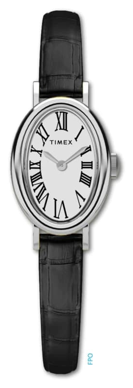Timex TW2W78400 Cavatina (19mm) White Dial / Black Leather Watch