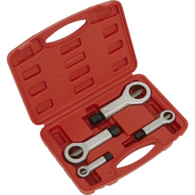 Loops 4 Piece Nut Splitter Set - 9mm to 27mm Capacity - Hardened Steel Blades - Case Metallics