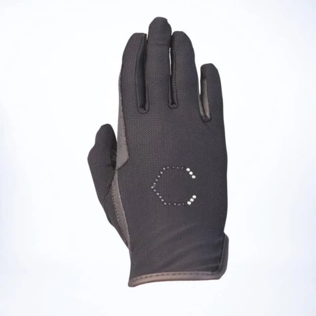 Coldstream Mens Lintlaw Summer Riding Gloves in Black Size: XS Black Male XS