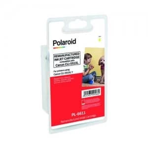 Polaroid Canon CLI-551XL Yellow Inkjet Cartridge 6446B001-COMP