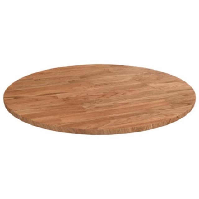 vidaXL Round Table Top Light Brown dia.40x1.5cm Treated Solid Wood Oak, Brown 342959
