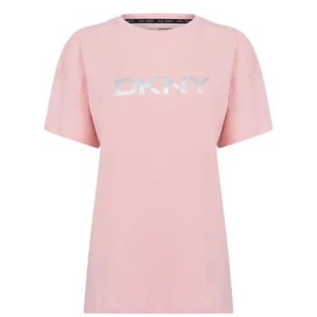 DKNY Sport DKNY Oversized T Shirt - Rose/Silv rw4