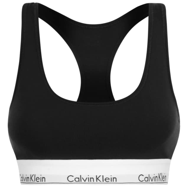 Calvin Klein Modern Cotton Logo Bralette Black female 10 (S)