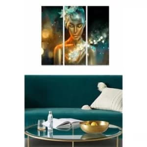 MDF1170209989 Multicolor Decorative MDF Painting (3 Pieces)