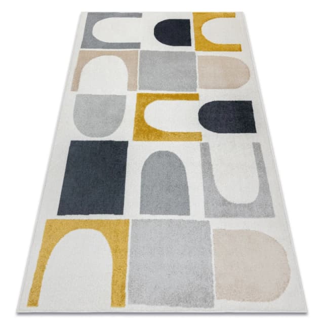 RugsX Fusion Rug in White Size: 120cm x 170cm White Unisex 120cm x 170 cm