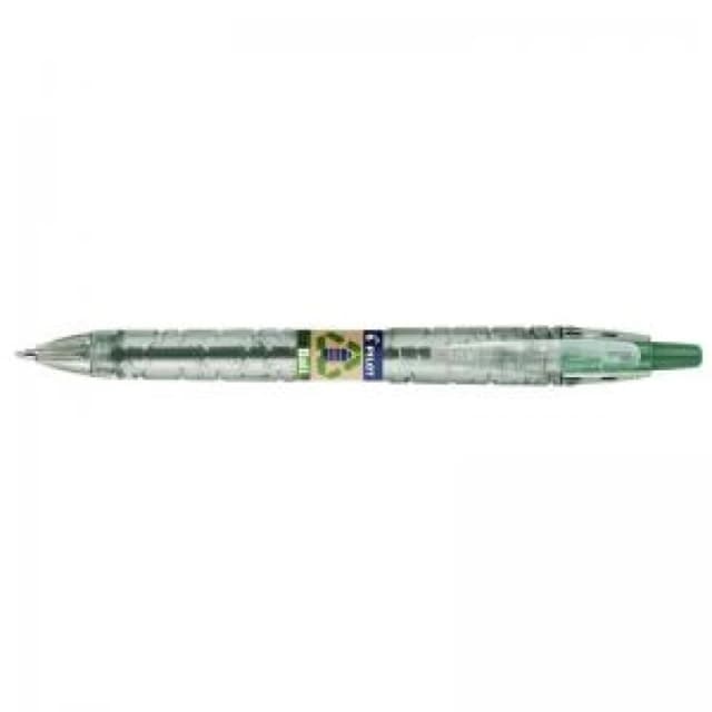 Pilot Ecoball Recycled Ballpoint Pen 1.0mm Tip 0.27mm Line Green (Pack 10) 4902505621611