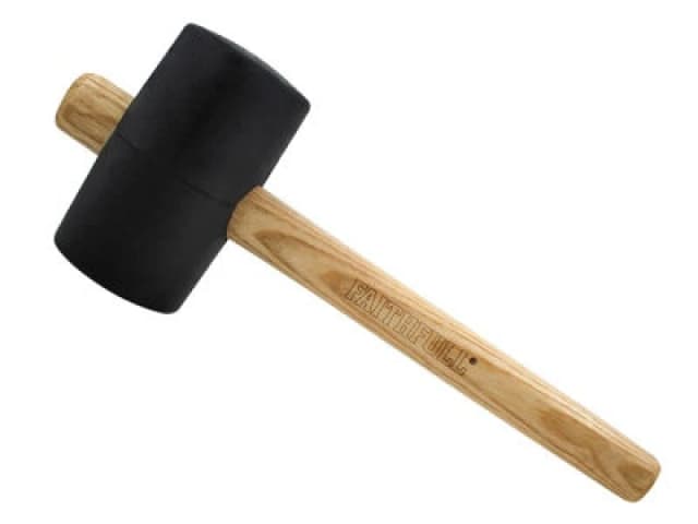 Faithfull Fsc Black Rubber Mallet 28Oz Fairmb28Fsc