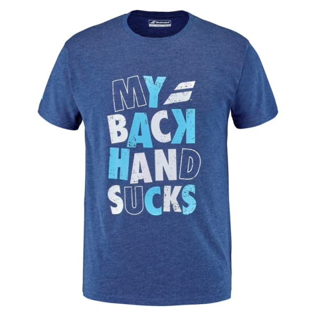 Babolat Babolat Graphic Message T-Shirt Adults - Blue S Male
