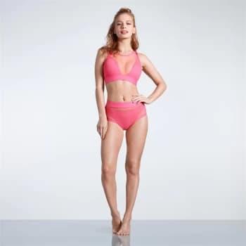 USA Pro Hi Mesh Bikini Bottoms - Pink