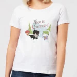 DC Nice Is Overrated Womens Christmas T-Shirt - White