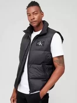 Calvin Klein Jeans Essentials Down Vest - Black, Size 2XL, Men