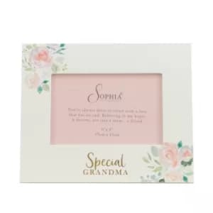 Peaches & Cream MDF Photo Frame 6" x 4" Special Grandma