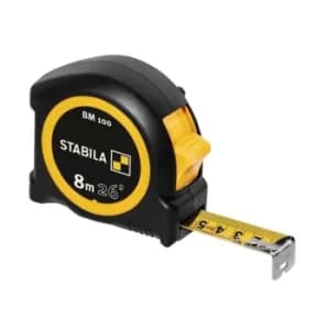 Stabila BM 100 Compact Pocket Tape 8m/26ft (Width 25mm)