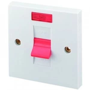 Wickes 45A Double Pole Switch with Neon