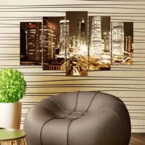 5MF-47 Multicolor Decorative MDF Painting (5 Pieces)