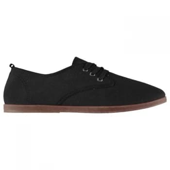Slazenger Kung Fu Lace Mens Canvas Shoes - Black